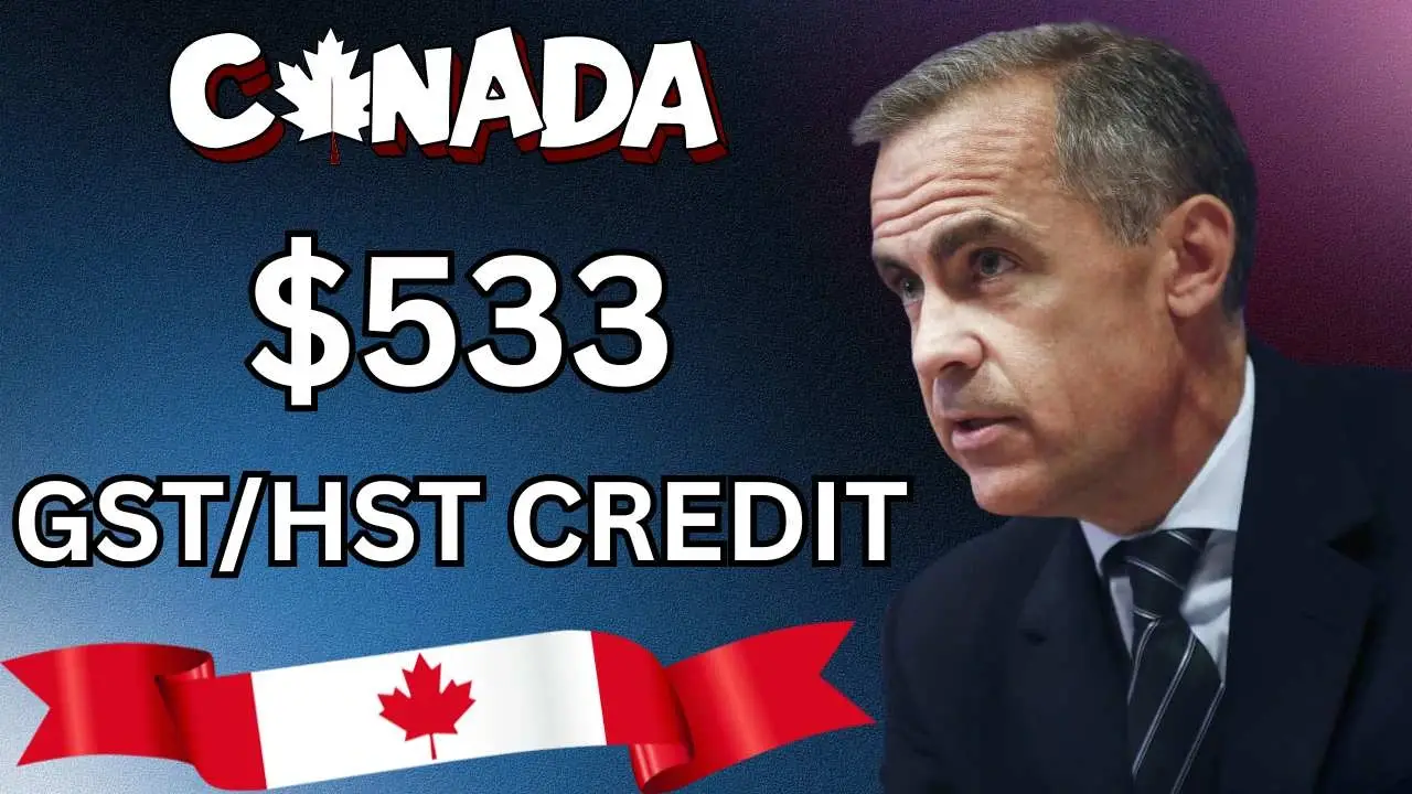 $533 GSTHST Credit Direct In Your CRA Account